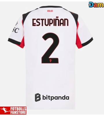 AC Milan Pervis Estupinan #2 Bortatröja Dam 2025-26 Kortärmad